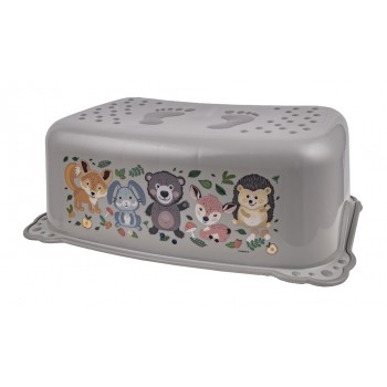 MALTEX Stupienok protišmykový The Nature Buddies Medveď - Grey