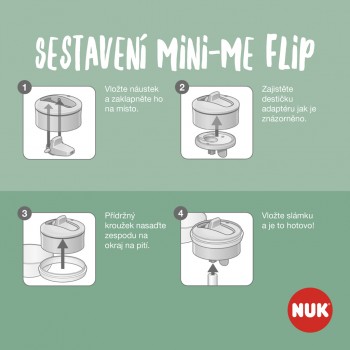 NUK Fľaša Mini-Me Flip Peppa Pig 450 ml