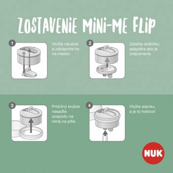 NUK Fľaša Mini-Me Flip Peppa Pig 450 ml