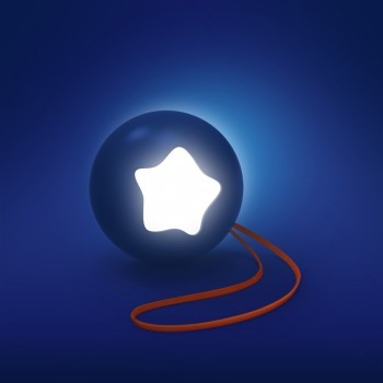 PABOBO Svetielko nočné na zaspávanie Nomade Litte Moon Blue