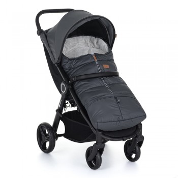 PETITE&MARS Fusak nastavitelný 3v1 Jibot Horizontal Charcoal Grey