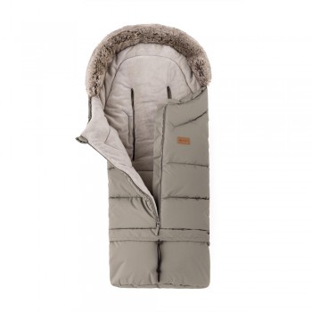 PETITE&MARS Set zimný fusak Arctic 4v1 + rukavice na kočík Furry Mocha Mousse