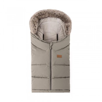 PETITE&MARS Set zimný fusak Arctic 4v1 + rukavice na kočík Furry Mocha Mousse