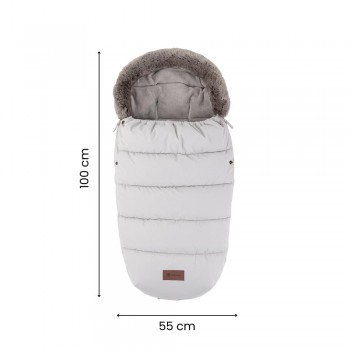 PETITE&MARS Set zimný fusak Comfy 4v1 + rukavice na kočík Furry Rose Petal