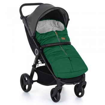 PETITE&MARS Set zimný fusak Jibot 3v1 + rukavice na kočík Jasie Juicy Green Horizontal 