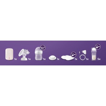 Philips AVENT Odsávačka materského mlieka elektrická SCF395/31+Darček