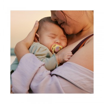 Philips AVENT Cumlík Ultra air fialová/žltá 0-6m obrázok dievča 2ks