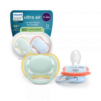 Philips AVENT Cumlík ultra air modrá/zelená 0-6m chlapec 2 ks
