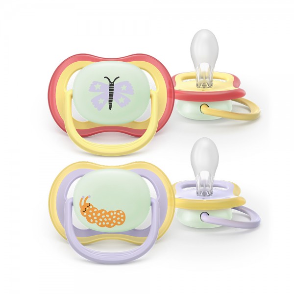 Philips AVENT Cumlík Ultra air nočný 0-6m dievča 2ks