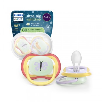 Philips AVENT Cumlík Ultra air nočný 0-6m dievča 2ks