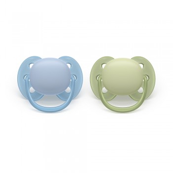 Philips AVENT Cumlík Ultrasoft Premium 0-6m chlapec 2 ks