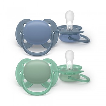 Philips AVENT Cumlík Ultrasoft Premium 6-18m chlapec 2 ks