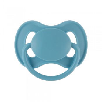 CANPOL BABIES Cumlík kaučukový s okrúhlou špičkou Nude 0-6m modrý