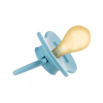 CANPOL BABIES Cumlík kaučukový s okrúhlou špičkou Nude 6-18m modrý