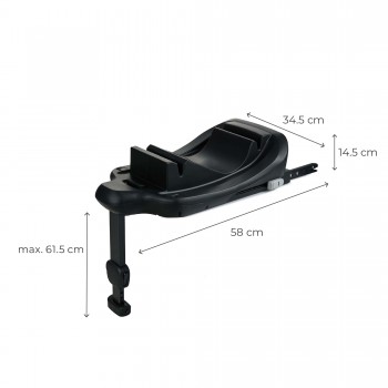 KINDERKRAFT Autosedačka Mink Pro 2 i-size (0-13 kg) a základňa Mink FX 2 Grey