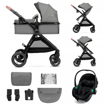 KINDERKRAFT Kočík kombinovaný 3v1 Esme Pro Moonlight Grey