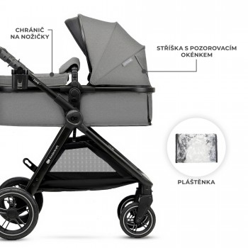 KINDERKRAFT Kočík kombinovaný 3v1 Esme Pro Moonlight Grey