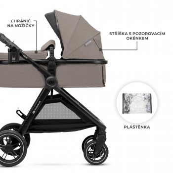 KINDERKRAFT Kočík kombinovaný 3v1 Esme Pro Sand Beige