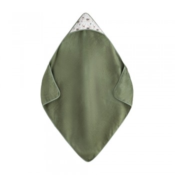 PETITE&MARS Osuška bambusová s kapucňou Loulou Llama Vibes 100 x 100 cm