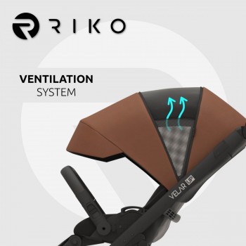 Wózek dziecięcy Riko Velar Up 04 Cognac 