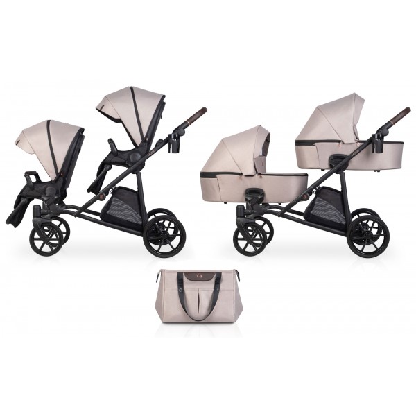 Wózek dziecięcy Riko Musso 2w1 01 Taupe 
