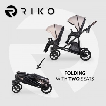 Wózek dziecięcy Riko Musso 2w1 01 Taupe 