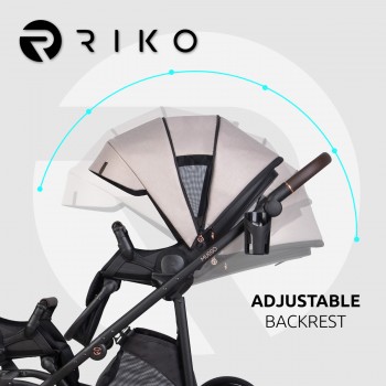 Wózek dziecięcy Riko Musso 2w1 01 Taupe 