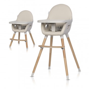 Stolička na kŕmenie 3v1 scandi almond