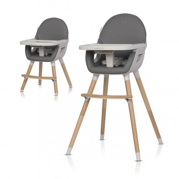 Stolička na kŕmenie 3v1 scandi onyx