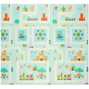 Obojstranná podložka hrubá ulica 120x180x1 9002