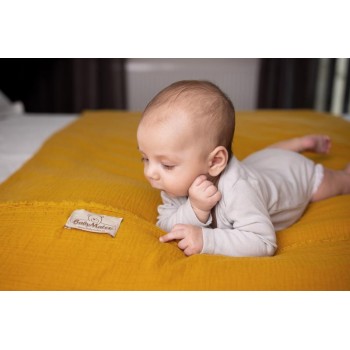 BABYMATEX Bielizeň posteľná Muslin horčicová 2-dielna