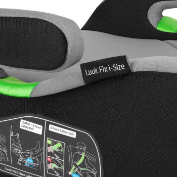 LIONELO Podsedák Luuk Fix i-Size (125-150 cm) Grey Stone