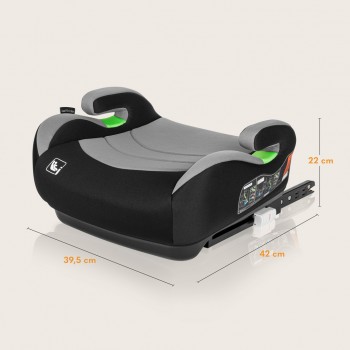 LIONELO Podsedák Luuk Fix i-Size (125-150 cm) Grey Stone