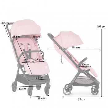 PETITE&MARS Kočík športový Zip Silky Rose