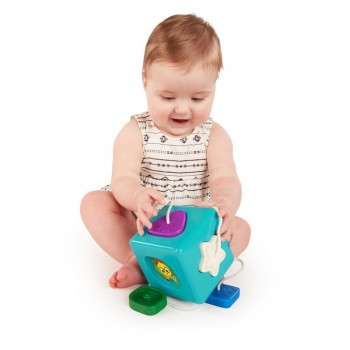 BABY EINSTEIN Hračka senzorická vkladacia Match&Grasp Block™ 6m+