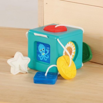 BABY EINSTEIN Hračka senzorická vkladacia Match&Grasp Block™ 6m+