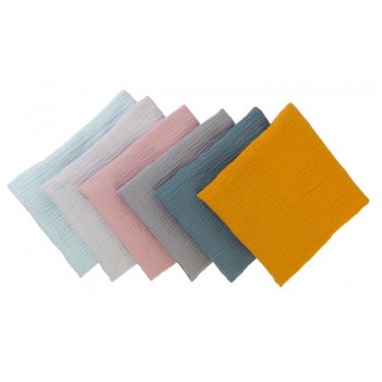 BABYMATEX Plienka bavlnená Muslin 3ks Svetlo Šedá 70x80 cm