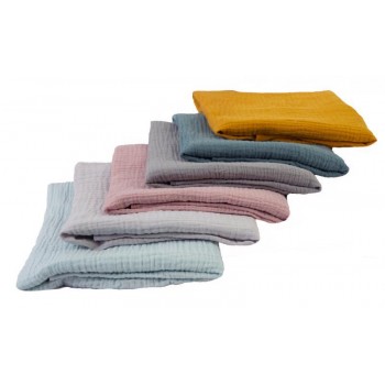 BABYMATEX Plienka bavlnená Muslin 3ks Svetlo Šedá 70x80 cm