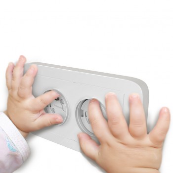 BABYONO Ochrana elektrických zásuviek otočná 6 ks