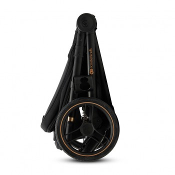 KINDERKRAFT Kočík kombinovaný Nea 2 2v1 Midnigth Black + Fusak 3v1 Jibot Horizontal Ink Black