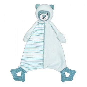 PETITE&MARS Hračka uspávačik s hryzačkou macko Mike