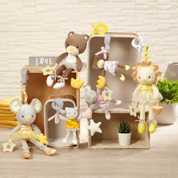 BABYONO Hračka závesná edukačná balerína Fanny, 0m+