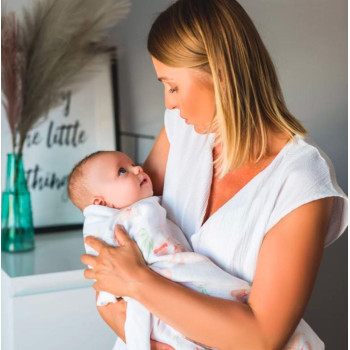 BABYONO Plienky mušelínové Bamboo Feathers 2 ks 120x120 cm