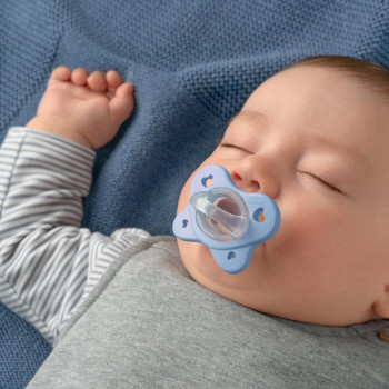 CHICCO Cumlík Physio Dual Soft silikónový dievča 6-16m, 2 ks