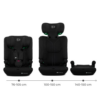 KINDERKRAFT Autosedačka I-Comfy i-Size (76 do 150 cm) Black