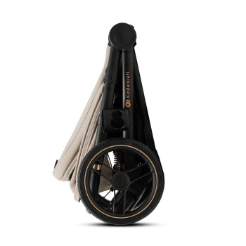 KINDERKRAFT Kočík kombinovaný Nea 2 2v1 Beige + Fusak 3v1 Jibot Horizontal Ink Black