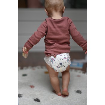 KOLORKY Plienky jednorazové nočné EKO, jednorožce XL (12-16 kg) - 17 ks