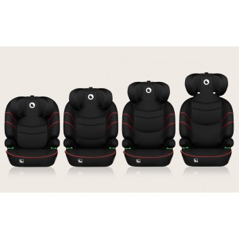 LIONELO Autosedačka Lars i-Size (100-150 cm) Sporty Black Red