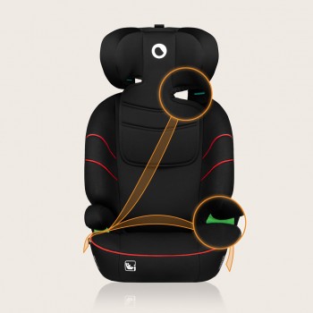 LIONELO Autosedačka Lars i-Size (100-150 cm) Sporty Black Red