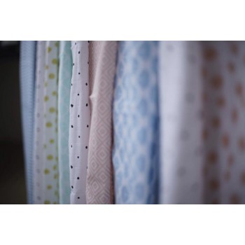 MOTHERHOOD Prikrývka mušelínová 2ks Mint Boats 100x120cm